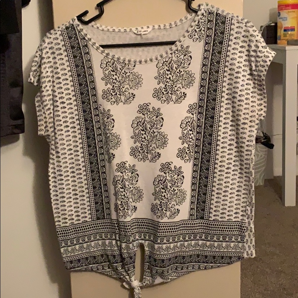 Shirt, front tie